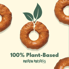 CRISP POWER sea salt pretzels close-up captures irresistible crunch and fiber content.