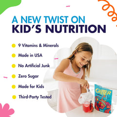 Critter Vitamin H2O fruit-flavor palette highlights natural kid-friendly tastes.