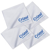 Crizal eyeglass cleaning cloths 4-pack, safe for AR lenses and delicate frames