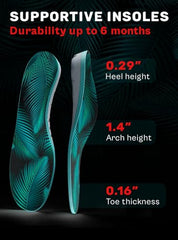 CRUVHEAL gel pads provide shock absorption during long shifts