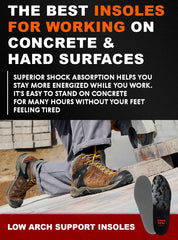 CRUVHEAL Work Comfort Insole absorbs shock for gentler steps
