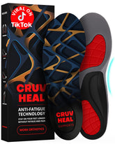 CRUVHEAL Work Orthotic Insoles provide cushioning for all-day comfort at work.