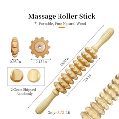 Ctwctr maderoterapia cellulite massager with ergonomic handles for targeted massage