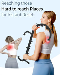 Cubetoou 16-node massage stick delivers multifocal pressure across the back.