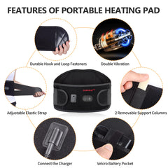 CUEHEAT adjustable straps keep the belt in place during daily activities