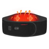 CUEHEAT heated waist belt front view showing compact warmth for daily comfort