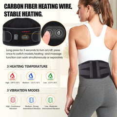 CUEHEAT battery powered belt with 7.4V battery enables long unplugged sessions