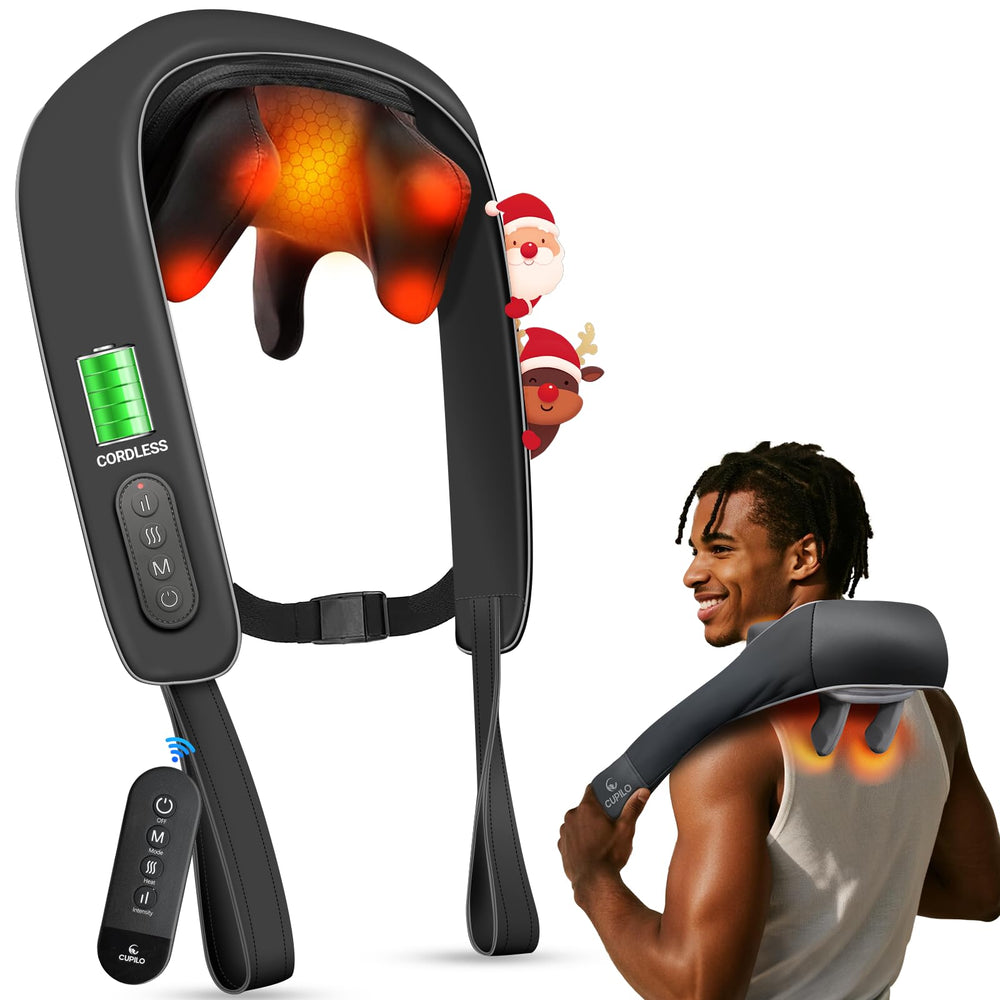 CuPiLo cordless neck massager main unit for home use and relief