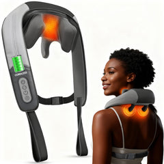 CuPiLo cordless neck massager front view offers portable relief from tension.