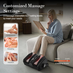 CuPiLo compression and kneading offer customizable intensity for targeted relief.