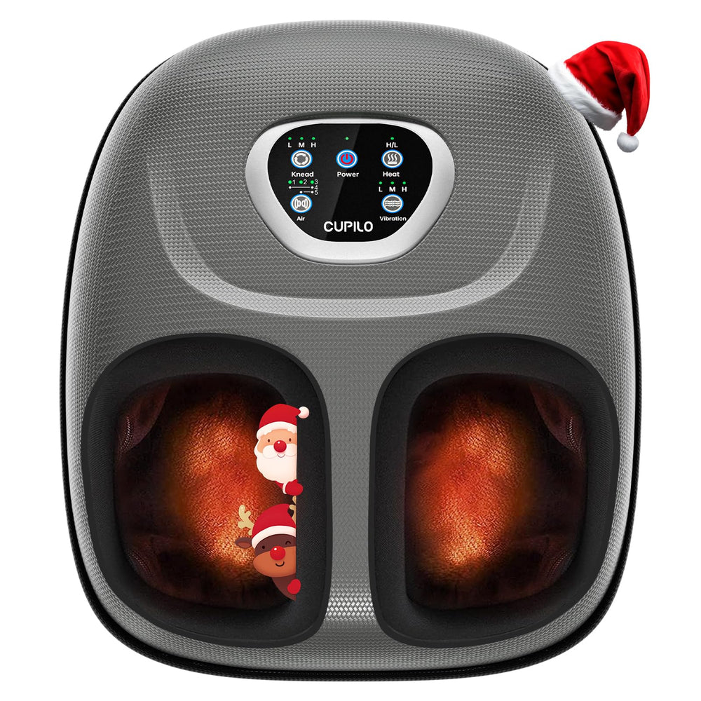 CuPiLo Foot Massager with Heat closeup highlighting soothing warmth for tired feet