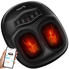 CuPiLo foot massager targeting neuropathy relief with deep kneading and heat for tired feet