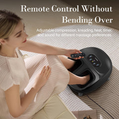 CuPiLo Foot Massager remote control enables hassle-free operation from the couch
