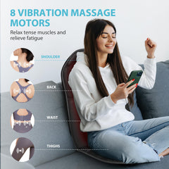 CuPiLo heated massage feature for cozy warmth