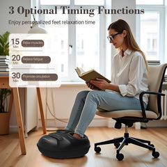 CuPiLo foot massager with three-intensity kneading rollers