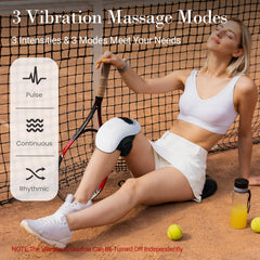 CuPiLo Knee Massager shows cordless design for on-the-go relief.