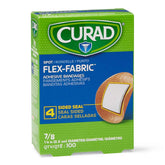 Curad Flex de tela adhesiva, diámetro 7/8, protección suave para heridas pequeñas.