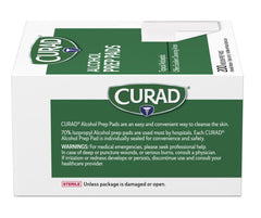 Curad disposable sterile pad provides safe, single-use skin cleansing.