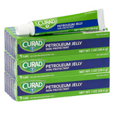 CURAD Petroleum Jelly Skin Protectant 1oz tube for daily hydration and protection.