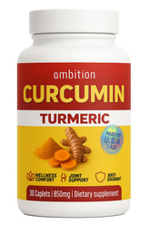 Curcuyin turmeric supplement bottle front view for daily wellness.