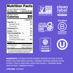 Cure Hydration being mixed in a glass of water for a refreshing drink.