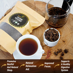 Cure wid Pure valerian root dried for tea preparation