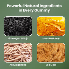 Cured 3 in 1 sea moss minerals gummies provide daily minerals.