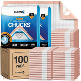 Curera Chucks 30x36 underpad flat lay showing size and coverage for protection.