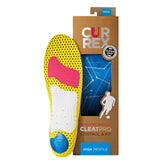 Currex CLEATPRO heel cup secures a stable fit inside cleats