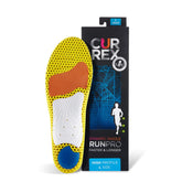 CURREX RunPro insoles with deep heel cup for stability during runs.