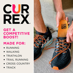 Currex RunPRO insoles PORON heel cushions absorb impact for comfort