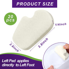 Cutecrop left forefoot pad with adhesive backing for secure wear.