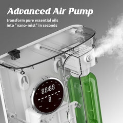 CVRAW waterless diffuser on tabletop offers easy access and flexible placement.