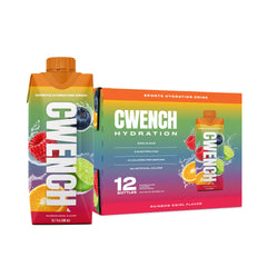 CWENCH Hydration rainbow swirl bottle for on-the-go hydration and great flavor.