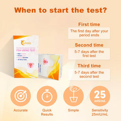 Cwhole menopause test strip result window for easy interpretation of results.