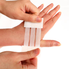 CXWZRU Adhesive wound closure on skin demonstrates secure adhesion and protection.