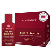 CYMBIOTIKA Heart Health bottle with CoQ10 for absorption and circulation support.