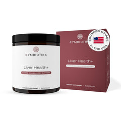CYMBIOTIKA Liver Health bottle front highlights brand for reliable liver support
