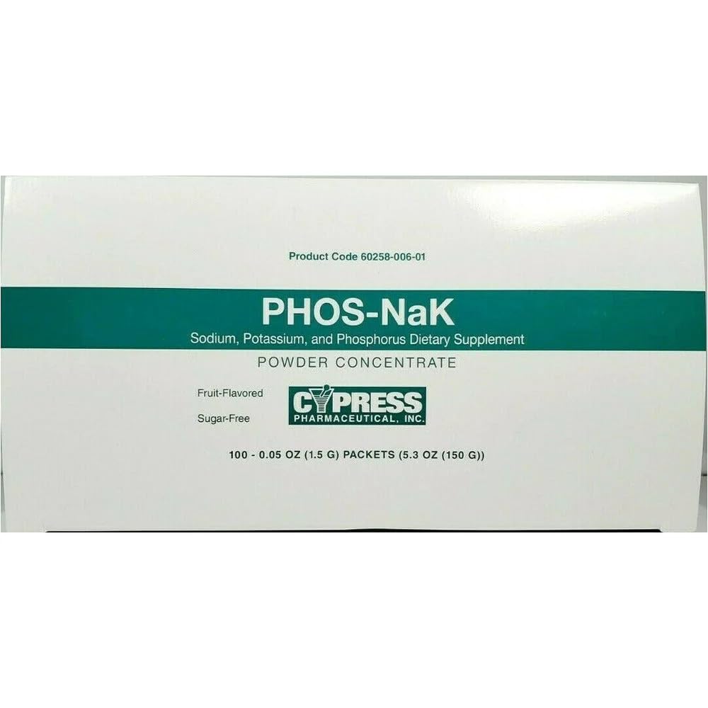 Cypress Phos-NaK powder concentrate bottle being poured into a glass for daily use