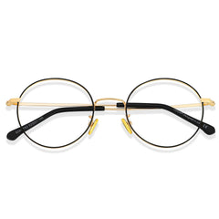 Cyxus blue light glasses with round frame for daily screen use and eye comfort.