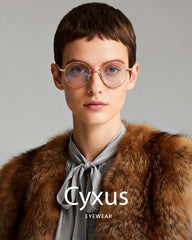 Cyxus blue light glasses worn for long work sessions.