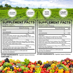 Daiasns veggie blend bottle side view emphasizes gut-friendly plant-based nutrition