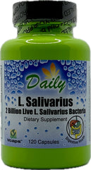 Daily Manufacturing L-Salivarius bottle ready for daily probiotic routine.