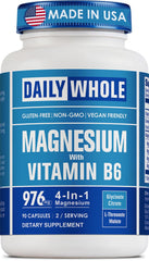 DailyWhole Magnesium 4in1 bottle for daily relaxation and sleep support.