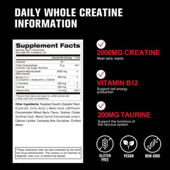 DailyWhole Organics creatine gummies close-up, juicy mixed berry flavor in focus.