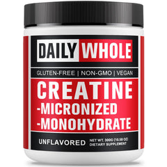 DailyWhole Organics Creatina Monohidratada Micronizada Polvo: apoyo nutricional simple para entrenamientos diarios