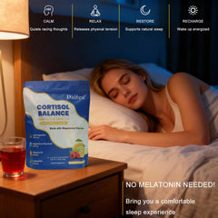 Daitea single-serve packet on desk enables easy calm hydration.