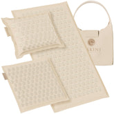 Dakini premium linen acupressure mat full body layout showing spikes for broad relief