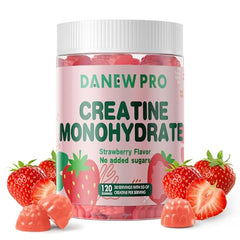 DANEW Pro Creatine Gummy serving of four gummies highlights easy dosing