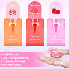 Dansib peach scent hand sanitizer for a sweet, uplifting cleansing moment